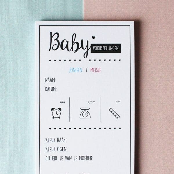 baby voorspellingskaarten