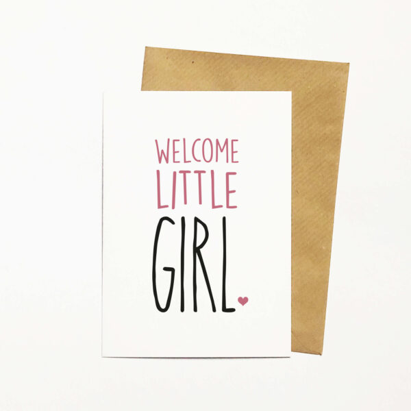 Kaart - Welcome little girl