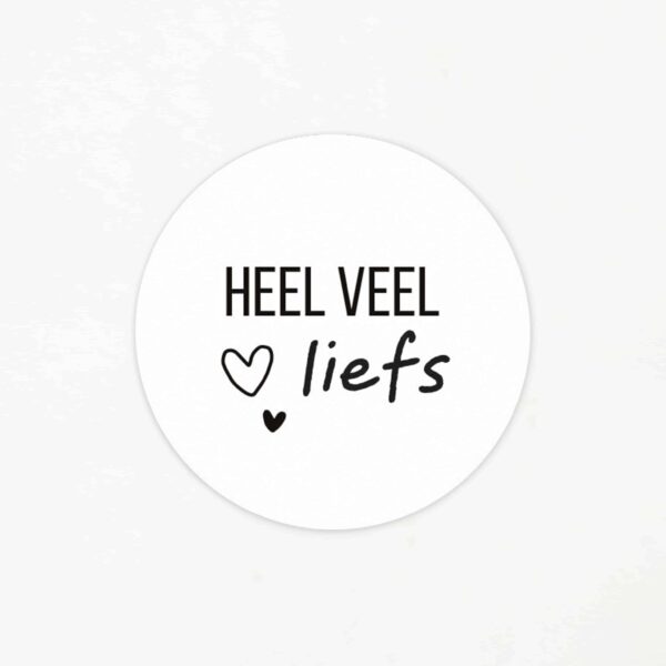 Sticker | Heel veel liefs (5 stuks)
